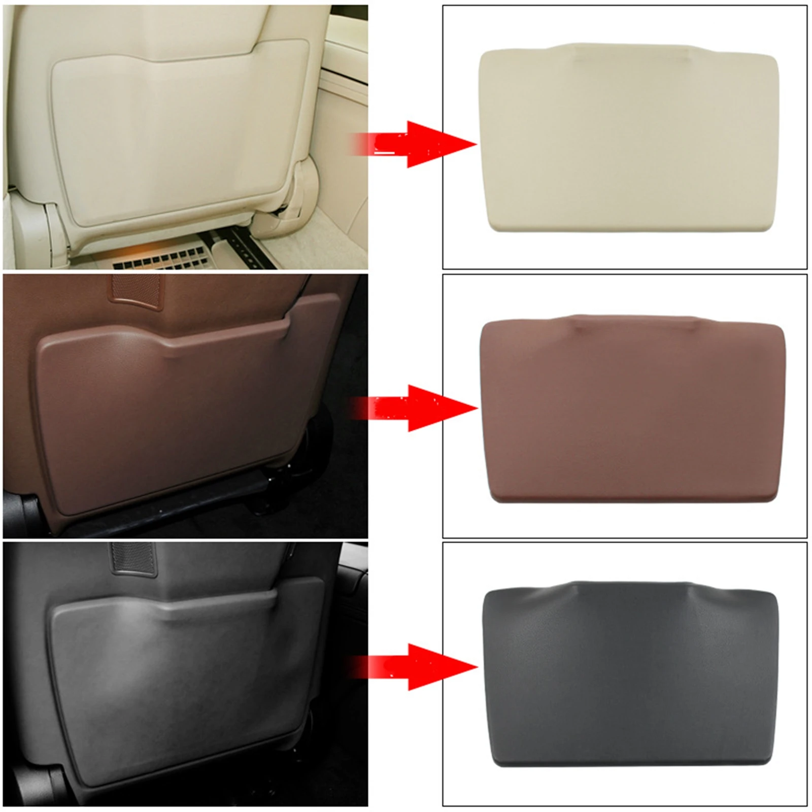 For Mercedes Benz S Class W222 S320 S350 S400 S450 S500 2014-2020 Rear Seatback Pocket Storage Backrest Seat Back Box Pad Cover