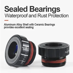 Bike -Fahrradfahrradstütze, Aluminiumlegierung rollen, BB -Schraubenentyp, Fahrradachse, MTB, Straßenrad, wasserdichte, superleichte Teile 6 Hauptumsatzbank für BMX - №3