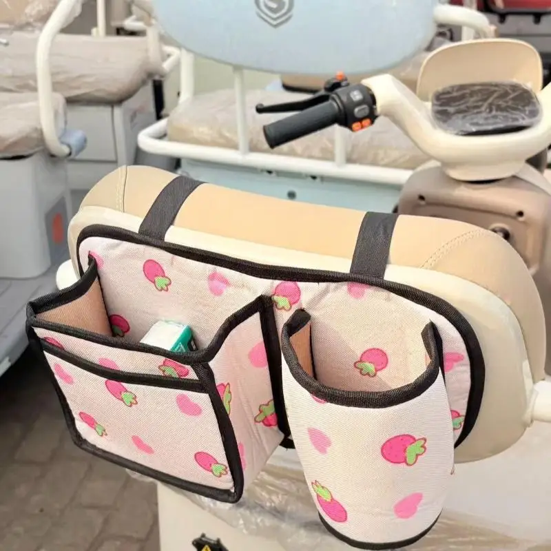 Electric Tricycle Seat Storage Bag Smooth Zipper Large Capacity Backrest Hanging Pouch for Outdoor Trips
