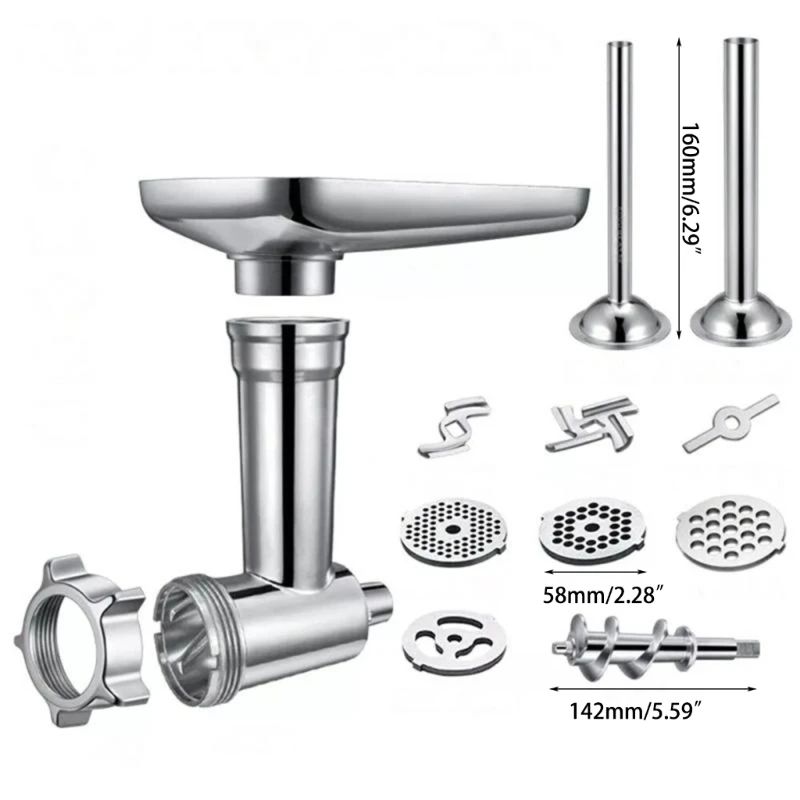 Stainless Steel Kitchen  Grinders Sausage Stuffer Attachment For Kitchen Aid