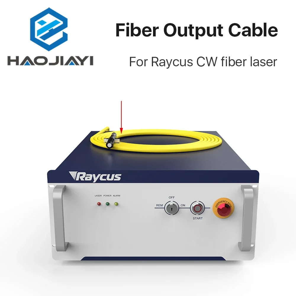 Original Raycus Fiber Output Cable, Laser Source Cable, QBH, QD Interface para Raycus CW Laser, 100 m, 360um, 10 m, 20 m