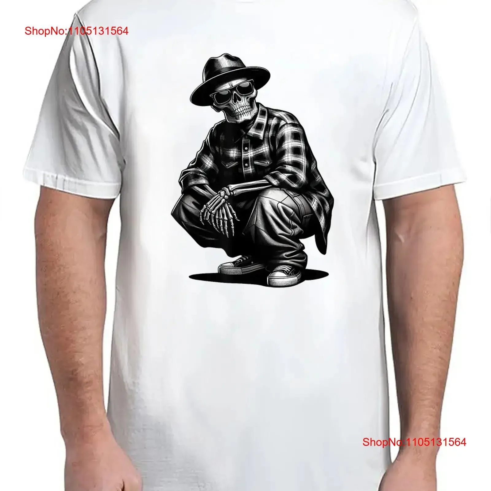 

Homie Cool Mexican Gangster Skeleton Skull T Shirt Adult Look S 4XL vintage Washed Breathable Slightly homme streetwear Stylish