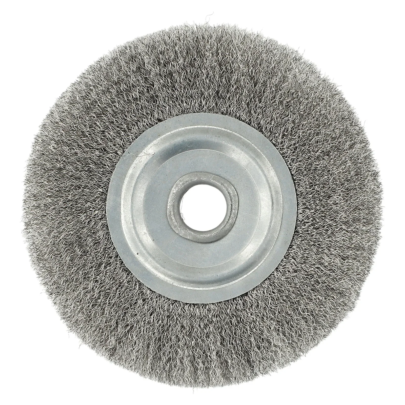 1pc 5inch 125mm Crimped Stainless Steel Wire Wheel Brush For Bench Grinder Polishing Abrasive Tool Metal Derust Wood Deburring