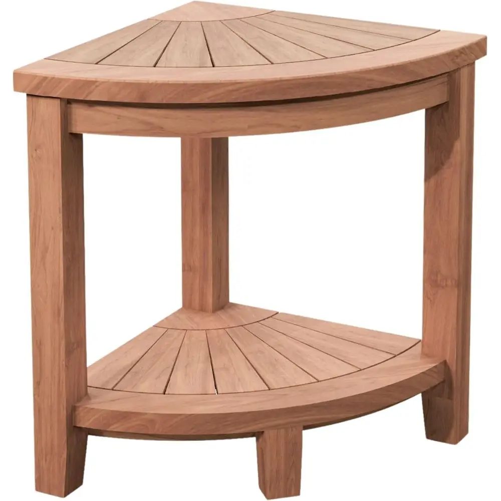 

Элегантная скамейка для душа из тикового дерева, водонепроницаемое угловое сиденье 15,7, идеально подходит для внутренних душевых кабинетов, подходит для всех возрастов