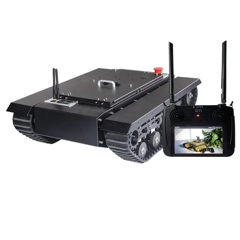 TR500S Assembled Robots Chassis Tank Load 50KG Image Transmission Chassis Rubber Track With Remote Control