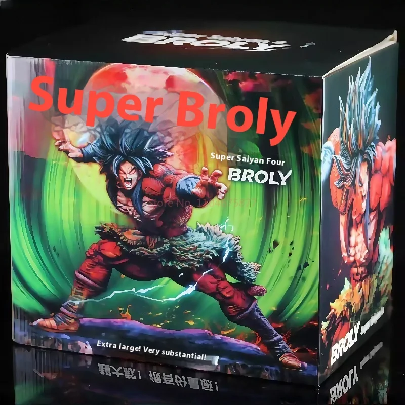 28cm Super Saiyan Mad Dog Super Four Brolli Theater Edition Gk Battle Statue Model Pendant Box Set Handmade Toy Gift