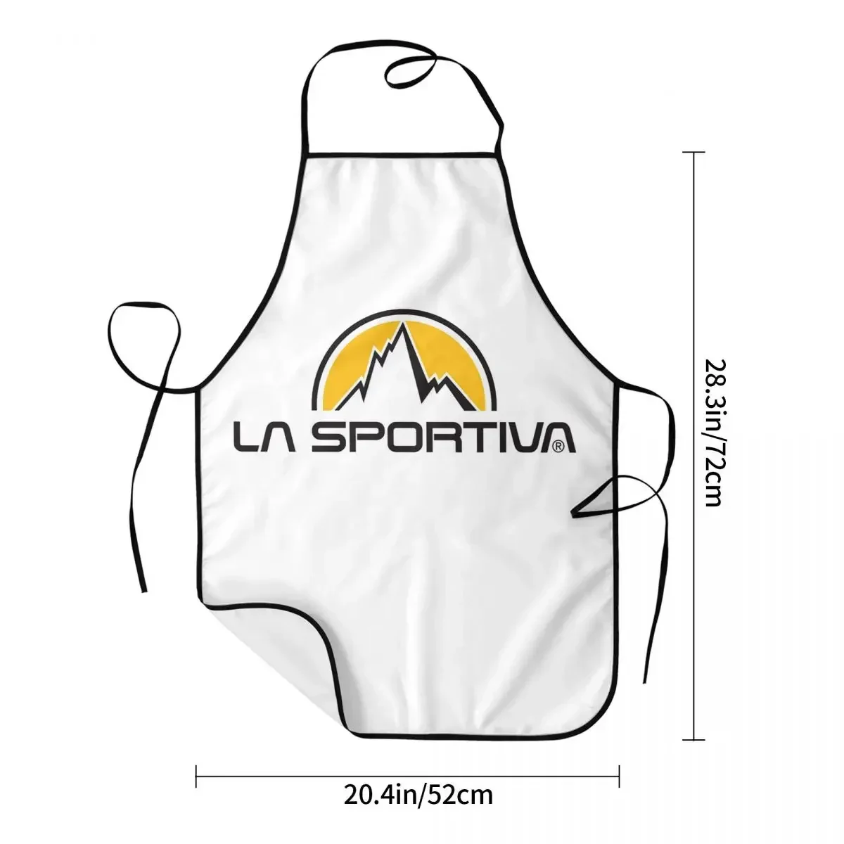 La Sportiva Merch Aprons Chef Cooking Baking Tablier Sleeveless Bib Kitchen Cleaning Pinafore for Women Men Gardening