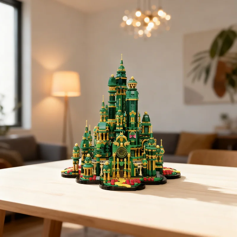 

3862pcs MOC Emerald City Wizard S Palace Wicked Model Building Blocks Construction Christmas Gifts Toy Creative DIY Idea Brick
