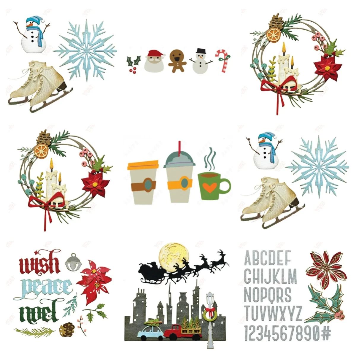 Christmas Garland Metal Cutting Dies For DIY Craft Making Decoration Greeting Stencil Paper Card Scrapbooking Album 2024 New