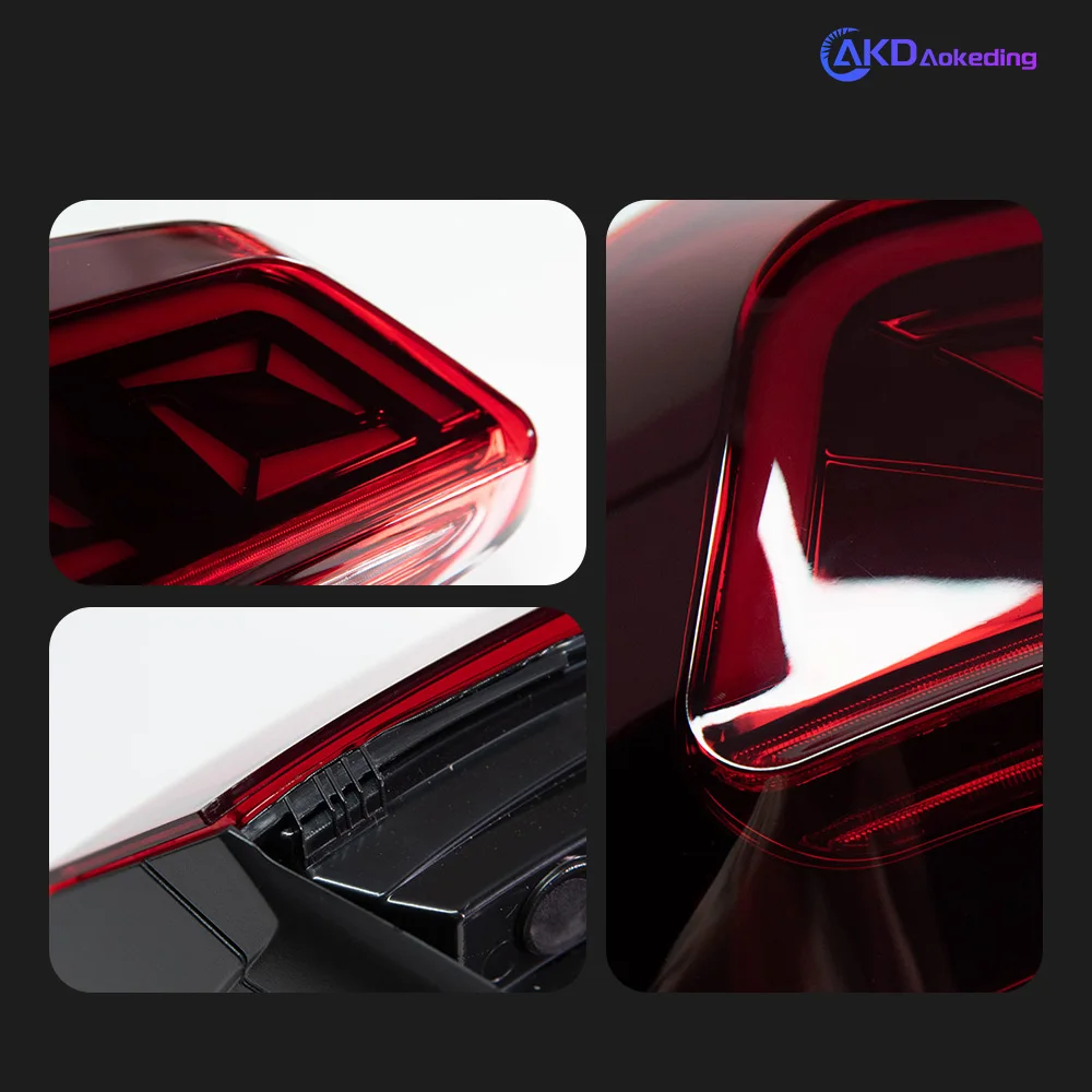 AKD Tail Lamp for VW Touareg LED Tail Light 2011-2018 Touareg Rear Fog Brake Turn Signal Automotive Accessories