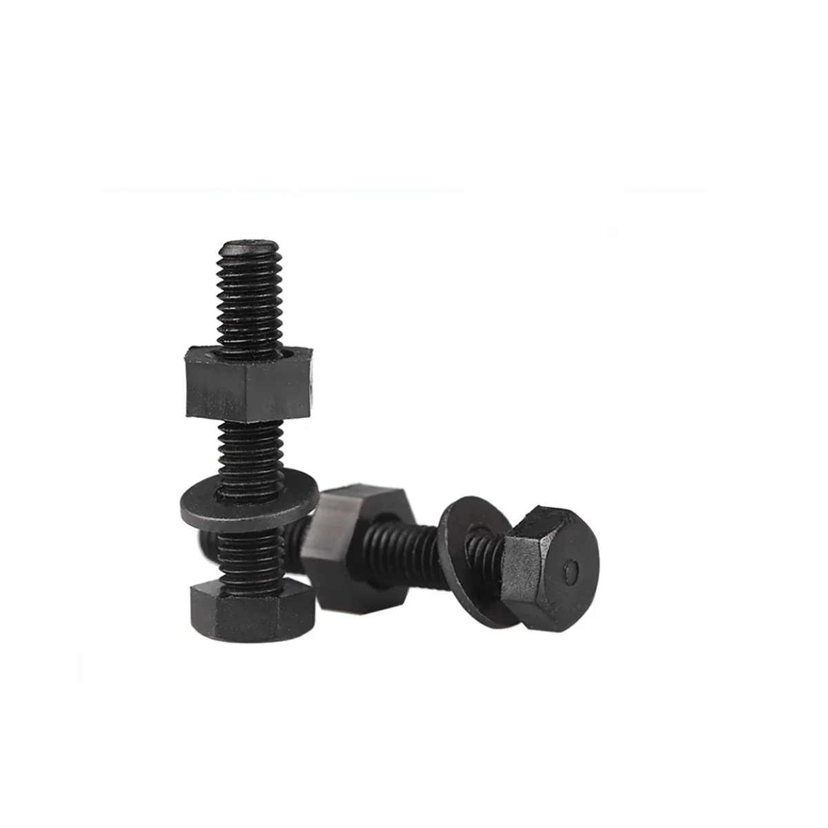 

Black Nylon Outer Hexagonal Bolt Nut Flat Washer Combination Set M3M4M5M6M8M10M12