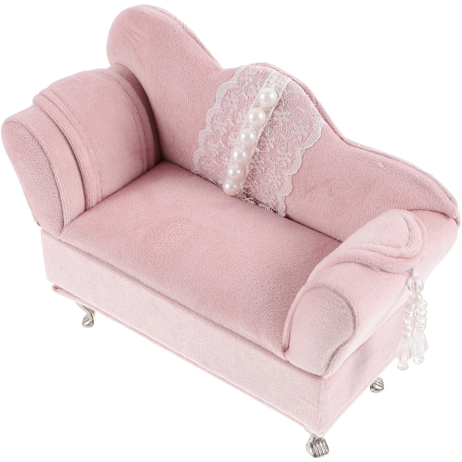 

Шкатулка для драгоценностей в форме дивана, небольшой органайзер для ювелирных изделий, домашний настольный орнамент, кольца, серьги, футляр для хранения, практичное украшение