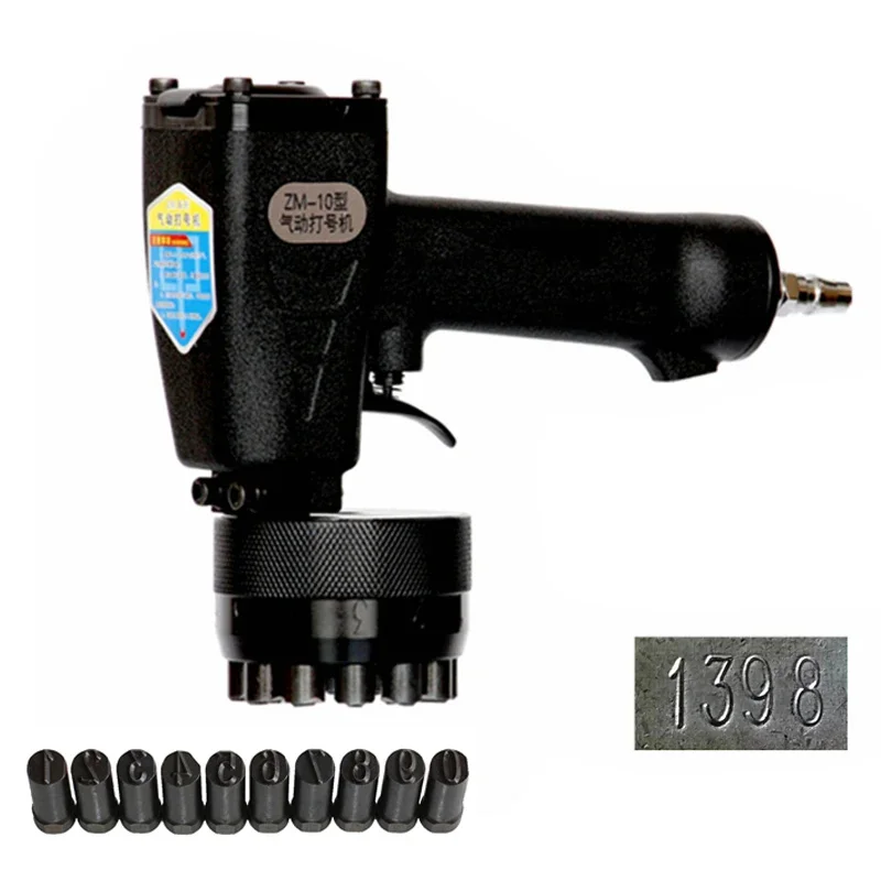 Metal Plate Coder Marker,0-9numbers+2 Alphabet,customized Coding Machine,Portale Pneumatic Impact Marking Machine