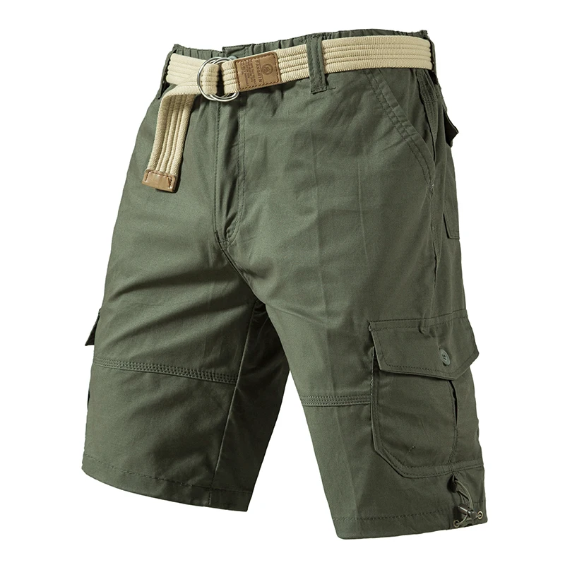 Male Camo Shorts Casual Cargo Half Pants Relaxed Fit Streetwear Cotton Comfortable Jogger Shorts Hiking Pants