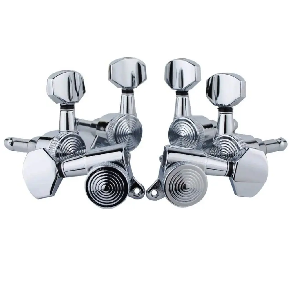 6PCS/Set Chrome Guitar Locking Tuners Lock String Silver/Gold/Black Electric Guitar Machine Heads Tuners Lock String Tuning Pegs