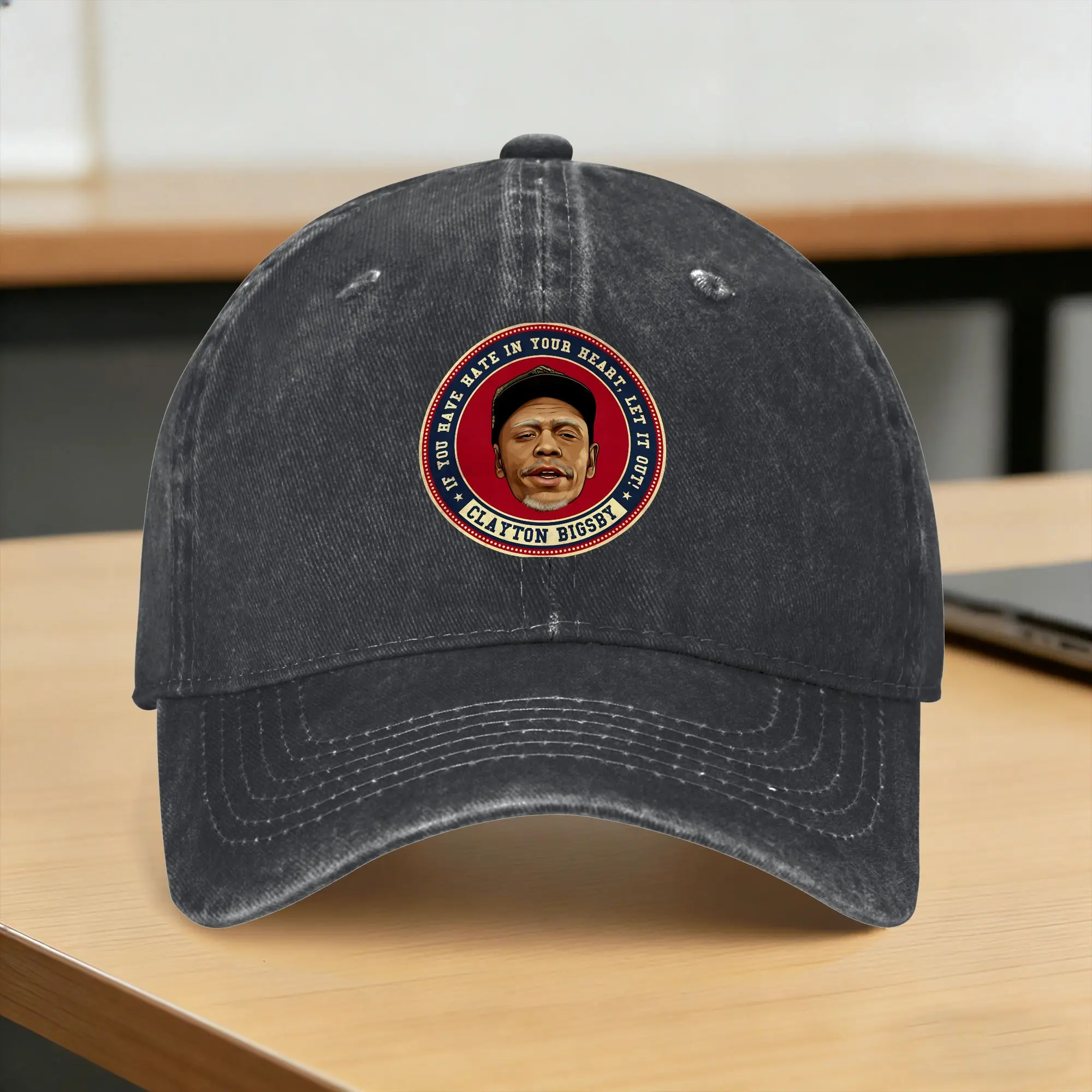 Clayton Bigsby Hate In Your Heart Baseball Cap Sun  Kpop Rock Breathable Washed Hip Hop Hats Female Male Casual Baseball Caps
