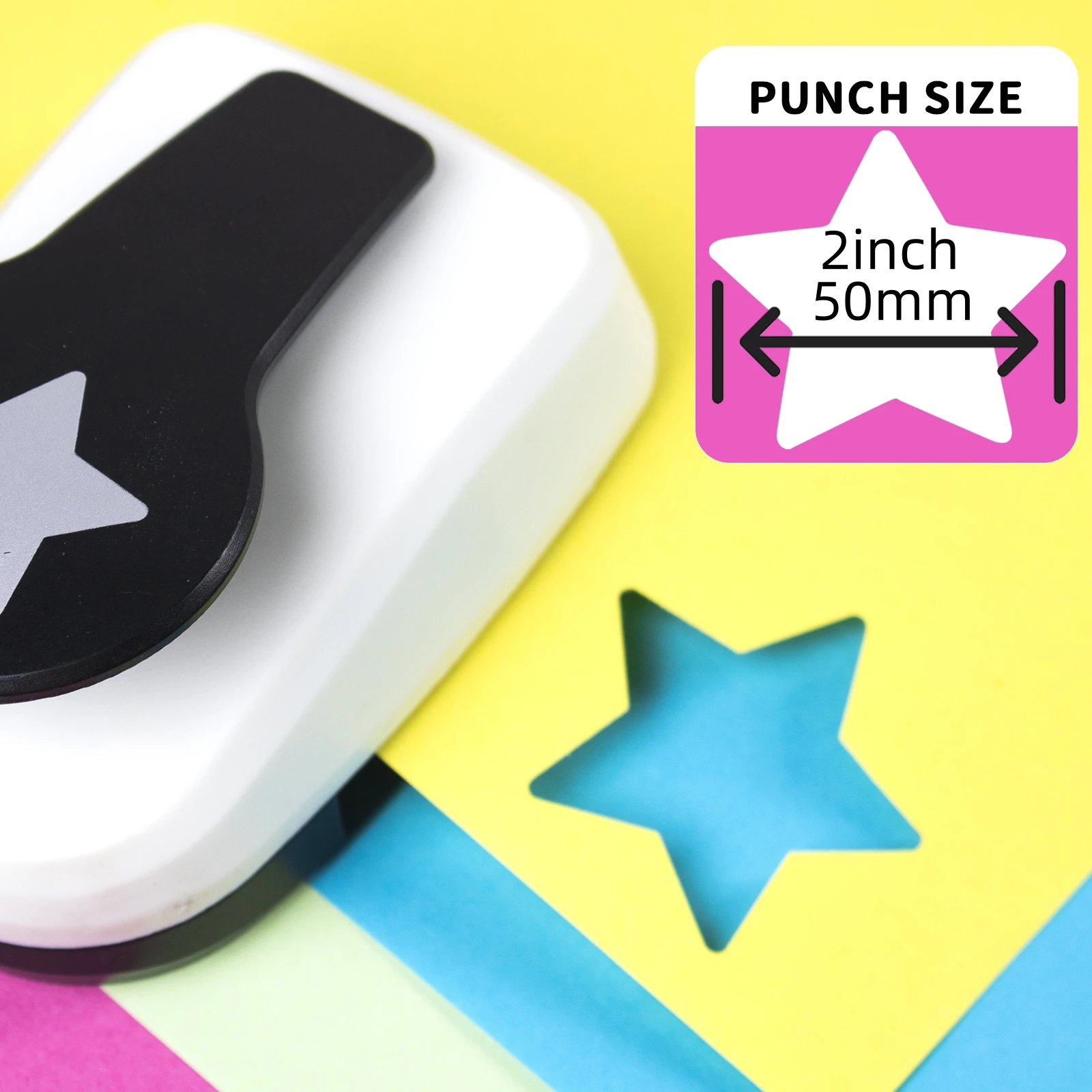 3pcs Star Paper cutter tool for crafts Hole Punchers 2 inch 50mm 1 in 25mm 16mm 9mm Star Christmas Shapes for crafting scrapbook