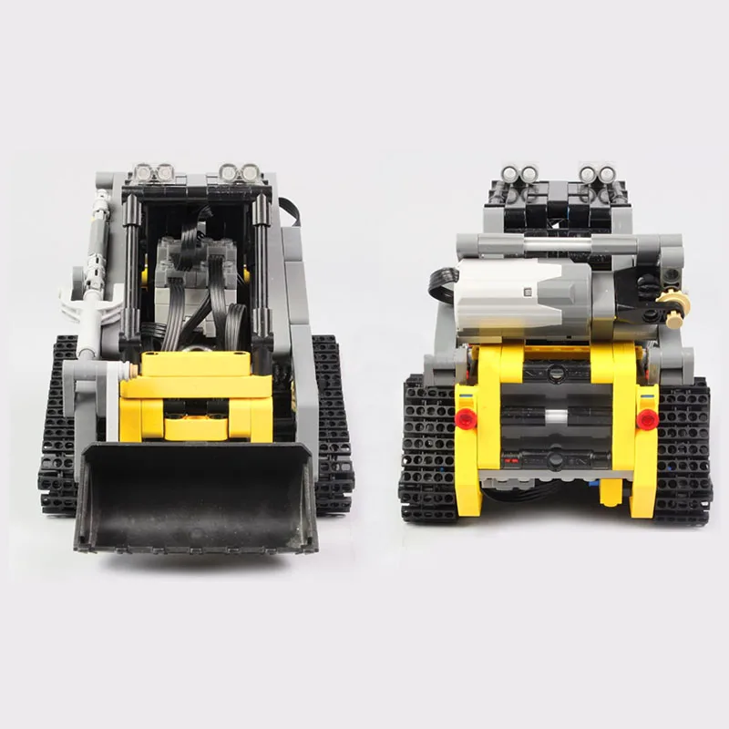 Compact Crawler Loader Electric Remote Control Car Compatible Building Block Model MOC-13349 Toy Christmas Birthday Gift
