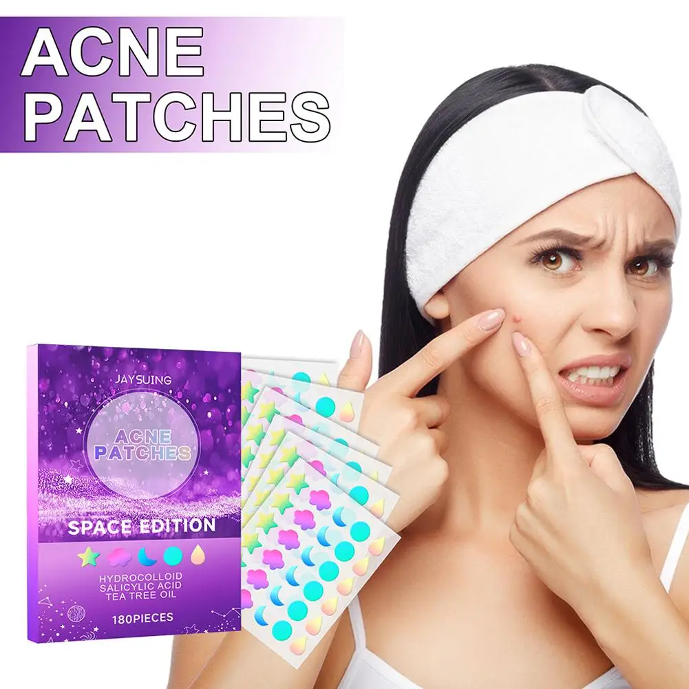 180 Pieces Star Pimple Patches Salicylic Acid & Tea Tree Oil Acne Cover Patch Cruelty-free Skincare For Healing U5k2