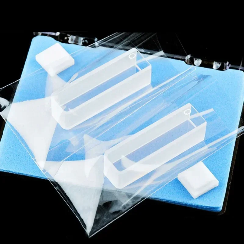 SAIDKOCC 10mm Quartz Cuvette 2PCS for Lab Spectrophotometer