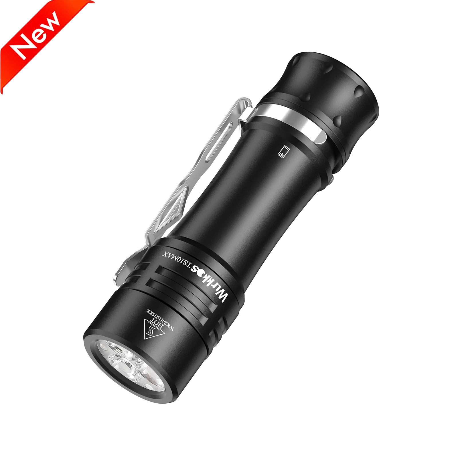 Wurkkos TS10 MAX Nichia 519A 5000k＆ anduril 2.0 ,18650 portable flashlight with Maximum output 2500 lumens/157m/E-tail switch