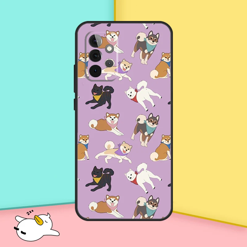 Animal Cartoon Akita Dog Case For Samsung Galaxy A53 A33 A23 A13 A52 A32 A22 A12 A52S A50 A51 A71 A14 A34 A54 Cover