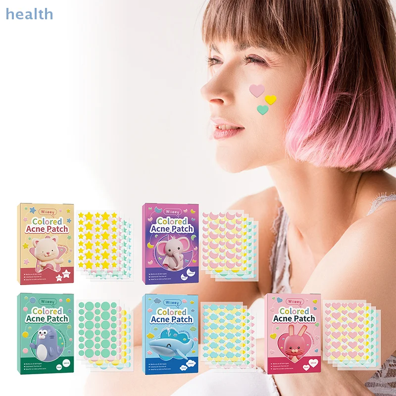 144PCS Pimple Patch สีสันที่มองไม่เห็นกําจัดสิว Skin Care สติกเกอร์คอนซีลเลอร์ Face Spot เครื่องมือแต่งหน้าความงาม