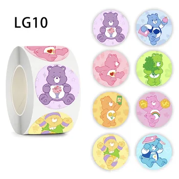 かわいい漫画のケアベア装飾シールロールステッカー 500 枚