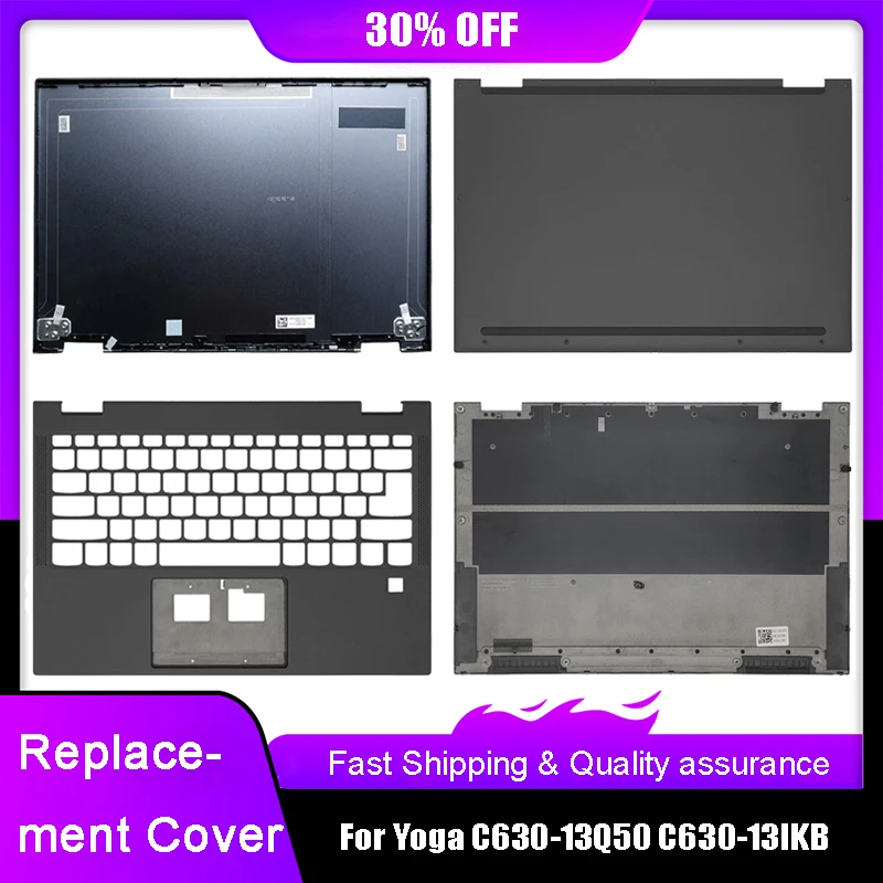 

New Laptop LCD Back Top Cover For Lenovo Yoga C630-13Q50 C630-13IKB Series Palmrest Upper Bottom Case Rear Lid A C D Shell Gray