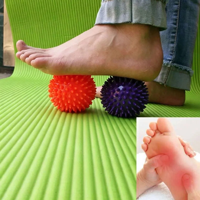 2PCS Massage Ball Spiky Hard Deep Tissue Roller Acupressure Reflexology Occupational Therapy Stress Reliever Fidget Toys Adults