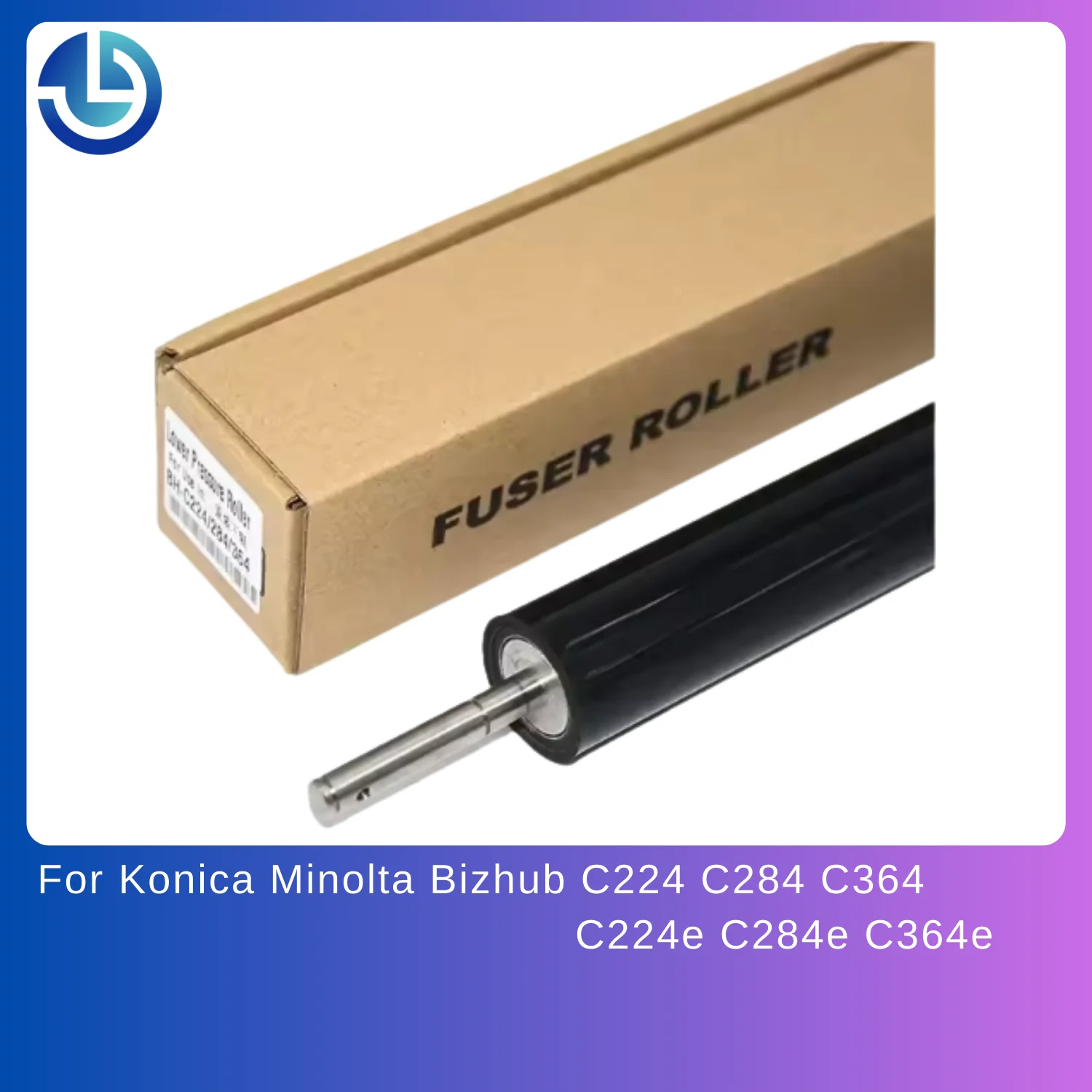 

1X Pressure Roller A161R71811-Lower Fuser Sleeved Roller For Konica Minolta Bizhub C224 C284 C364 C224e C284e C364e