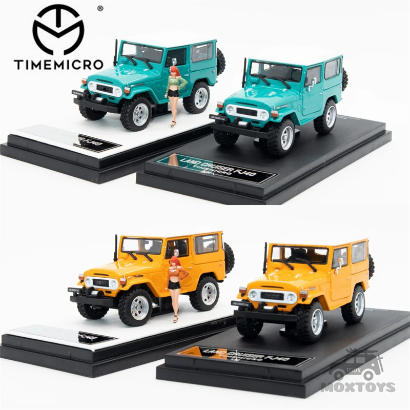 TIME MICRO 1:64  Land Cruiser FJ40 Yellow /Green Diecast Model Car