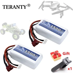 TERANTY POWER 11.1V 1500mah 45C Lipo Battery for RC Car Airplane Boat Drone Quadcopter Spare Parts 3s 11.1v battery 1Pcs to 5Pcs