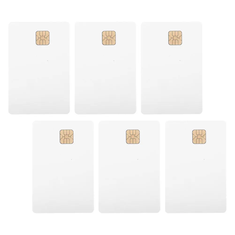 

6Pcs Printable White PVC Id Cards Driver Identification Smart Ic Cards for Truck Drivers Access Control System Employee Badge