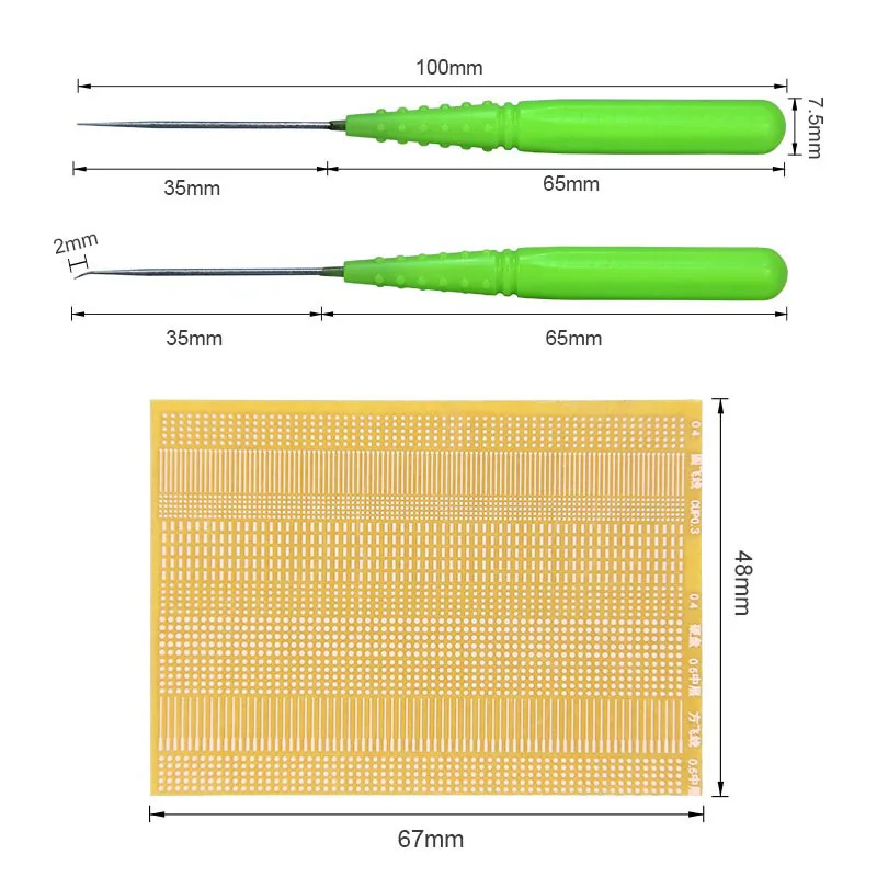 BST-66 3 in 1 Jump Wire Patching Soldering Tools Soldering Lugs and Needle Set for Repair Welding PCB Motherboard Drop Point