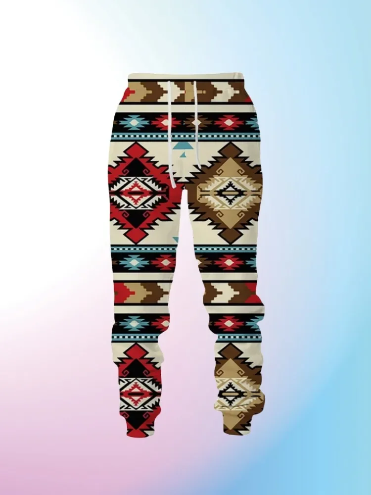 New Year Mayan Culture Y2k Pants Man Autumn Winter Casual Mens Sweatpants 3D Printing Tops Outdoor Streetwear Hip Hop Trousers