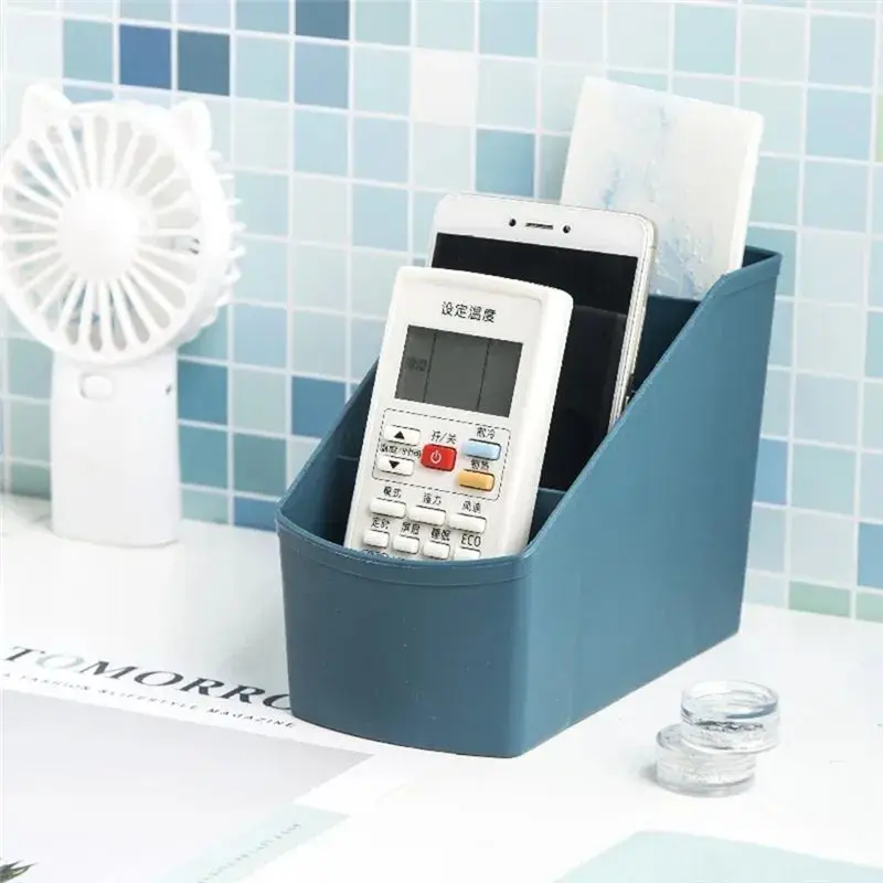 FLYY-Desktop-Aufbewahrungsbox, Aufbewahrungsbox für Fernbedienungen im Wohnzimmer, kleine Aufbewahrungsbox für Kosmetik, Schreib – Detail 3