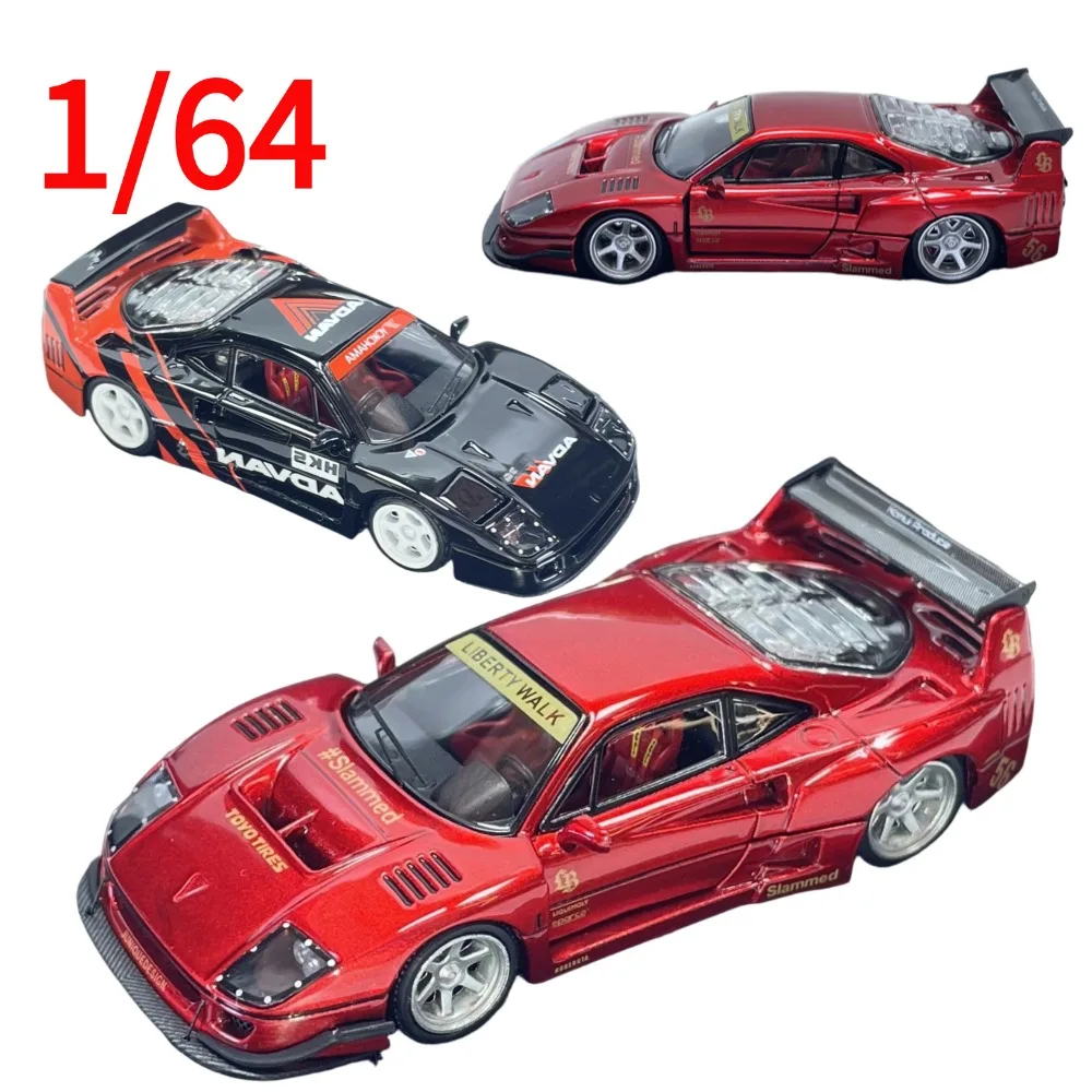 Modèle de voiture Ferrari F40 en alliage, échelle 1:64, jouets de collection pour garçons, cadeau