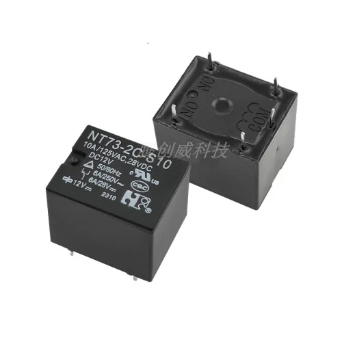 5 шт. реле NT73 2C S10 DC5V DCDC 24V один открытый и один закрытый 5-контактный VDC