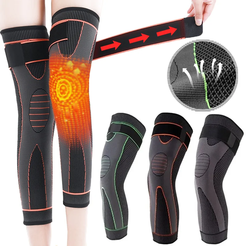 Full Leg Sleeves Long Compression Leg Sleeve Knee Sleeves Protect Leg Arthritis Reduce Varicose Veins and Swelling of Legs