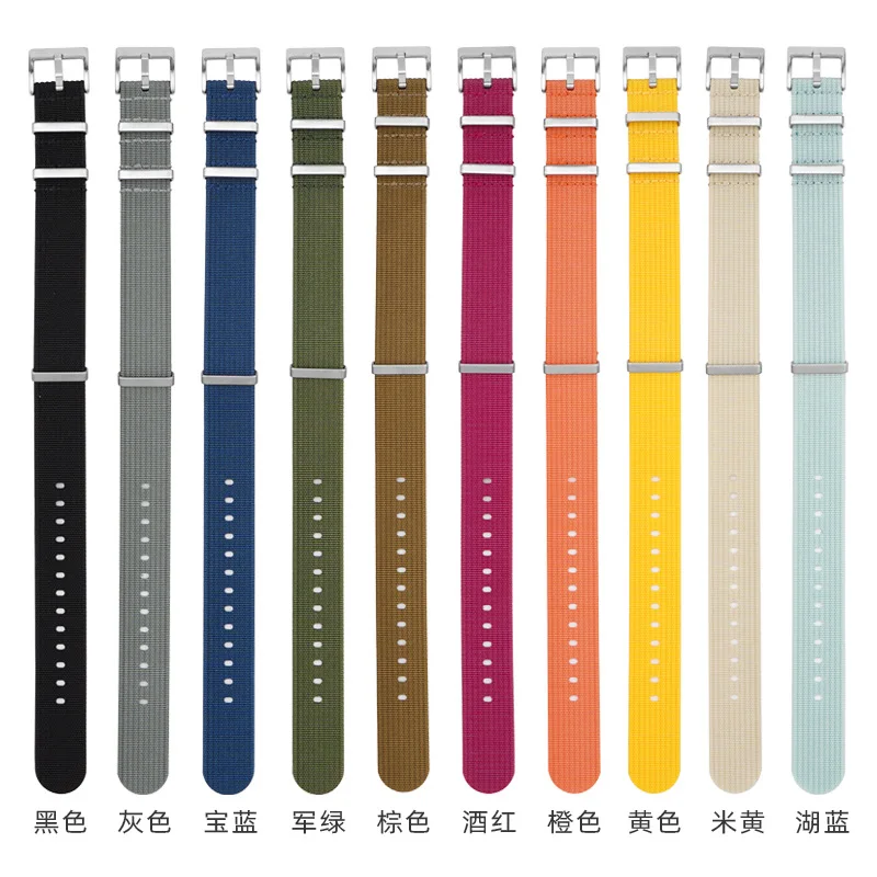 20mm High Quality Pin Buckle Soft Sport Nylon Watch Strap Replacement Wristband For Omega Swatch Planet Series Watchband image 2
