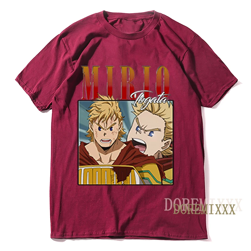 2022 Harajuku TShirt Anime My Boku No Hero Academia Tshirts Men MIRIO TOGATA O-neck Women T-shirt Casual Funny Tops Graphic Tees image 4