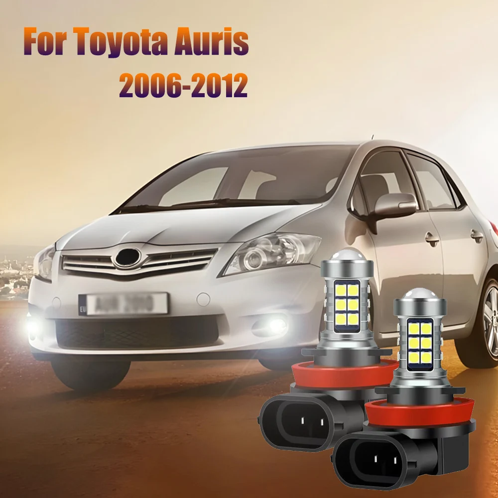 

2pcs Car headlights led fog lights Accessories For Toyota Auris 2006 2007 2008 2009 2010 2011 2012