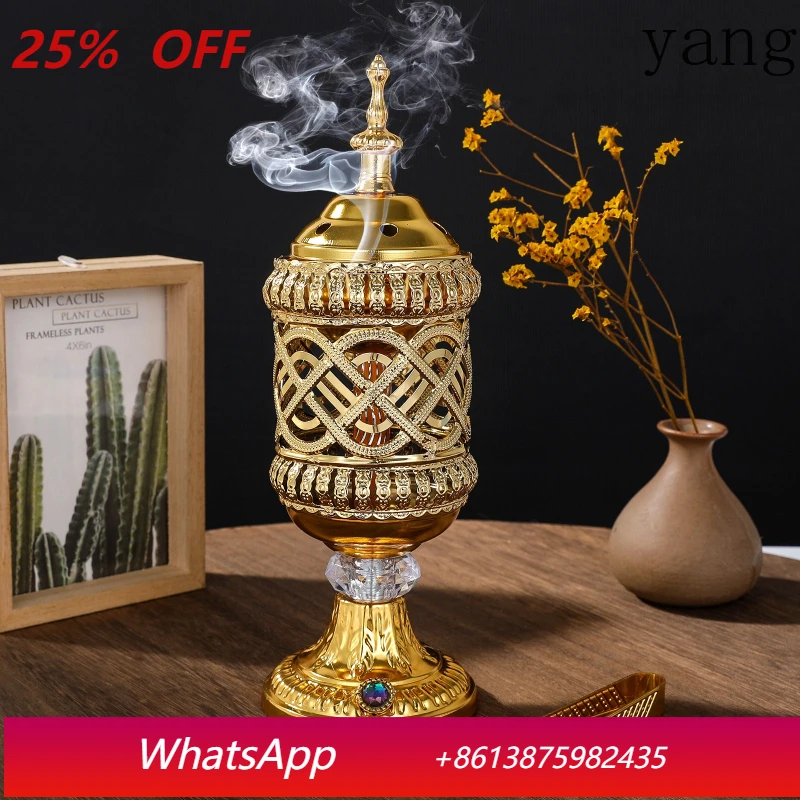 

LH wrought iron pattern carbon aromatherapy stove home ornament festival atmosphere props crafts