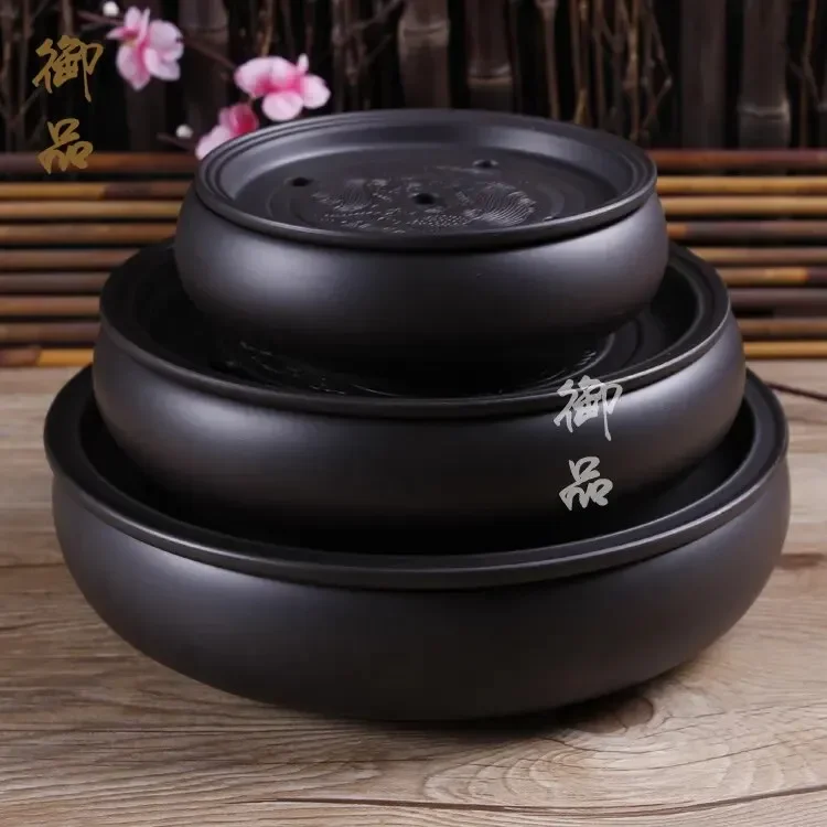 Tea Tray Handmade Yixing Redware(purple clay) Ceramic Sets, Traditional Chinese table