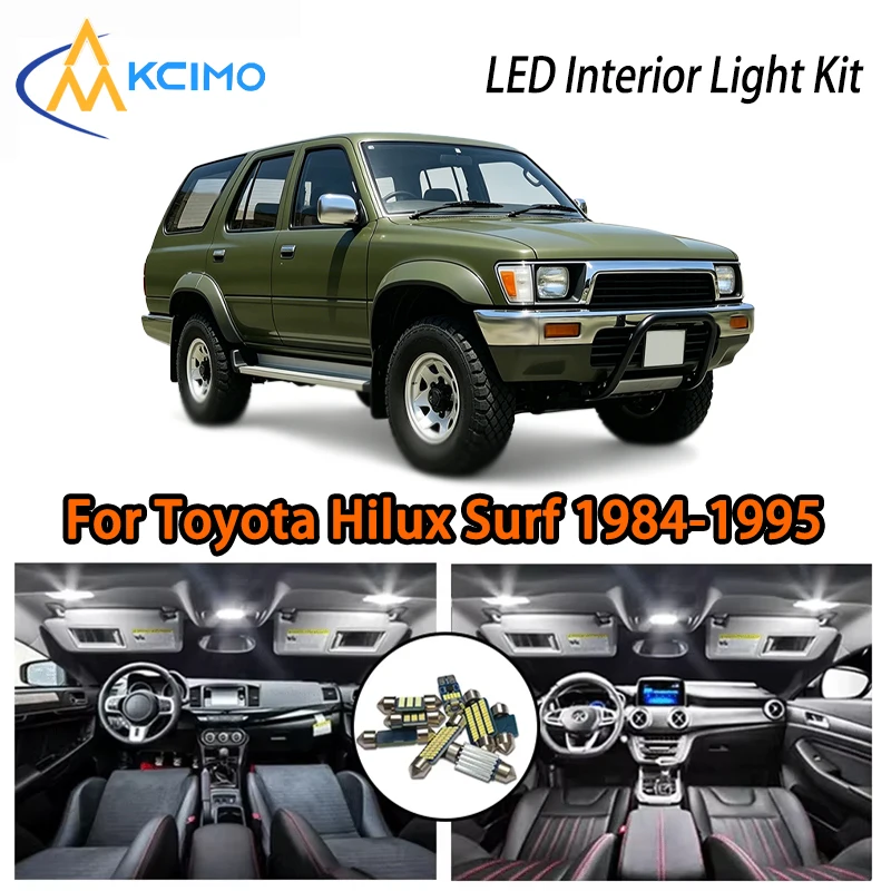 

For Toyota Hilux Surf 1984-1995 LED Interior Lights, Super Bright Two Colors Choice, Easy Install Car Lamp Kit