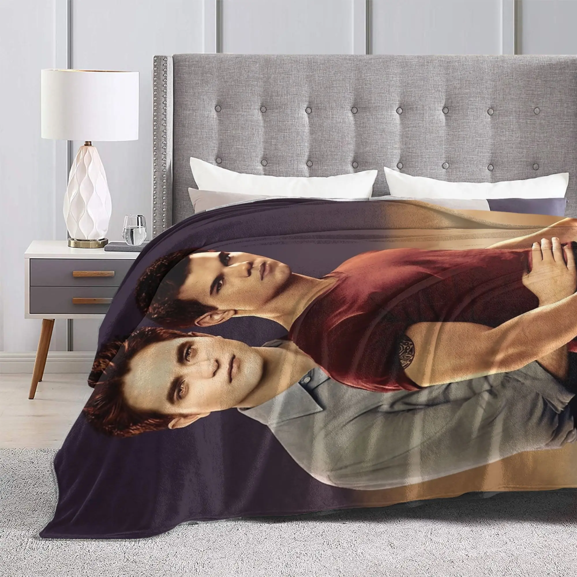 بطانيات توايلايت جاكوب إدوارد من الصوف للشتاء متعددة الوظائف، بطانيات دافئة للغاية لقطعة سجادة الأريكة والسرير