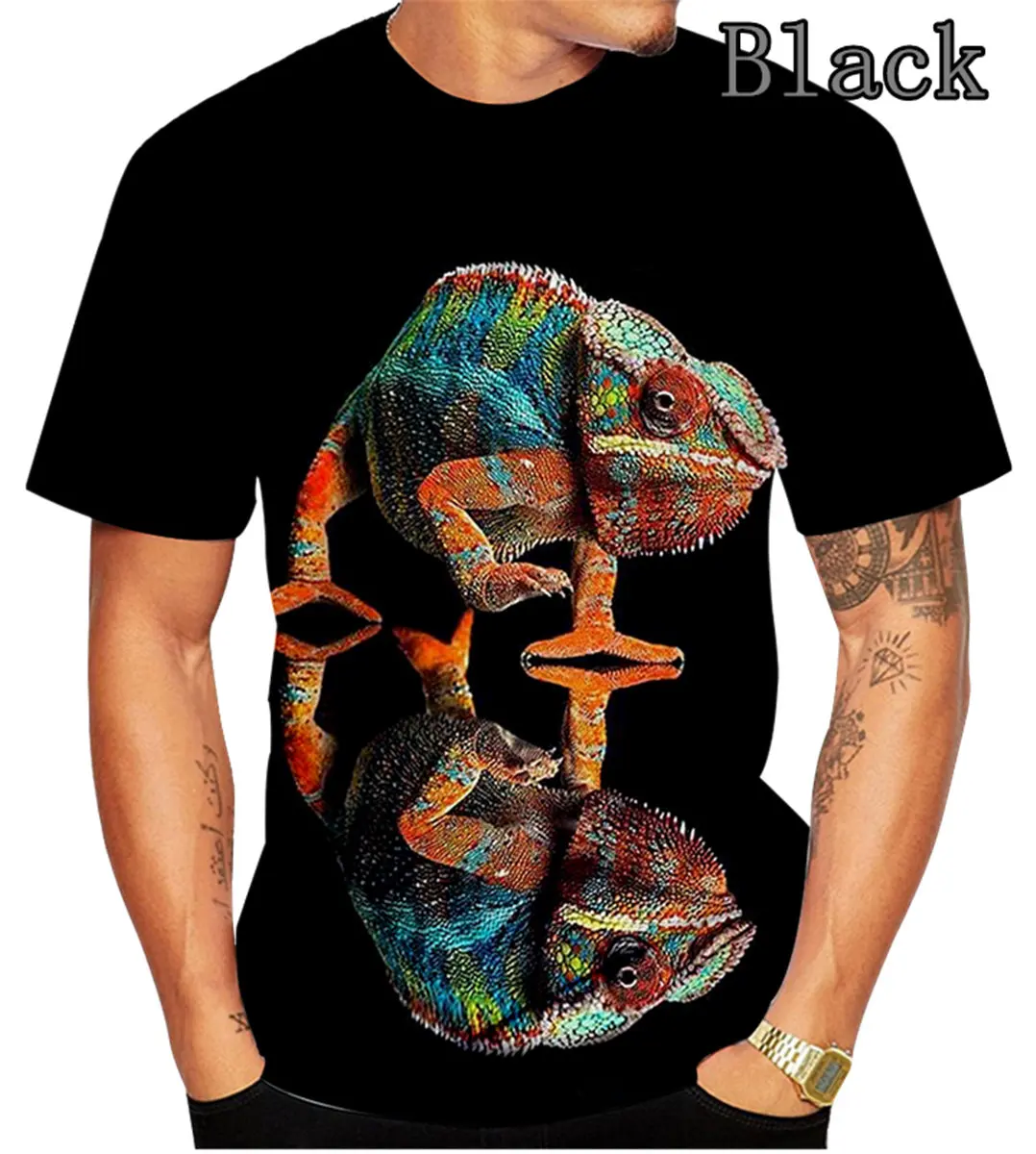 Camiseta de Hip Hop para hombre, camiseta de manga corta con estampado Harajuku 3D, Top holgado de moda de verano