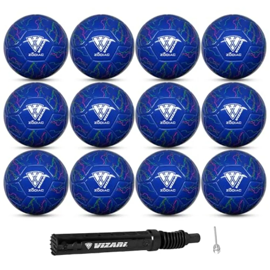 

Молодежный футбольный мяч VIZARI Zodiac, футбольный мяч из синтетической кожи для мальчиков, девочек и малышей, прочный водонепроницаемый дизайн для тренировок