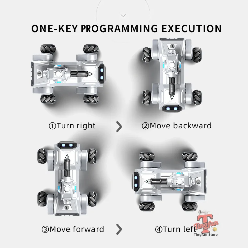 2025 지능형 원격 제어 로봇 강아지 전자 스턴트 음성 명령 프로그래밍 가능 터치 센서 음악 노래 어린이 장난감 선물